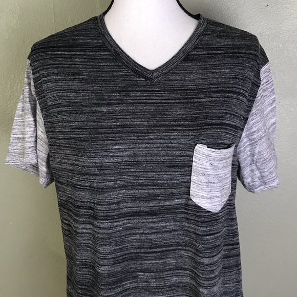 BKC Black/Gray T-Shirt Front Pocket Size L - Picture 2 of 5